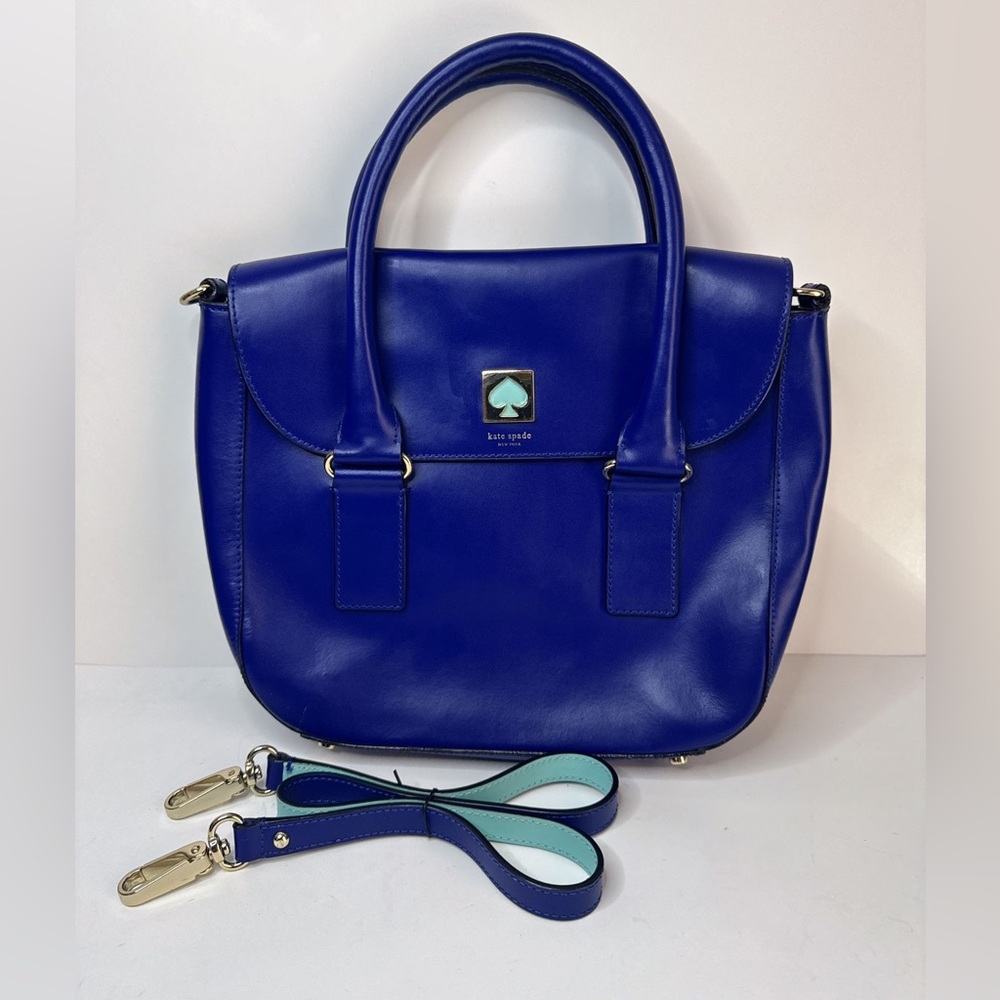 Kate Spade Bond Street Flo Blue/Aqua Crossbody Satchel Purse